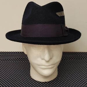 MEN'S MONTIQUE BEAVER LOOK 100% WOOL FELT FEDORA HAT. H81